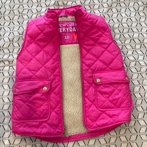 Crewcuts Sherpa lined quilted puffer vest